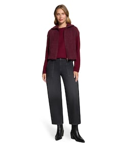 Dames gilet bordeaux
