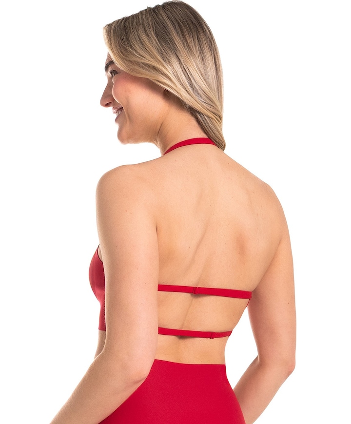 Dames bralette rood