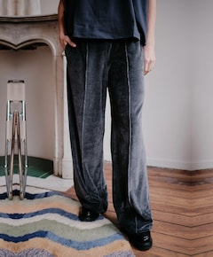 Pants Velour dames broek grijs
