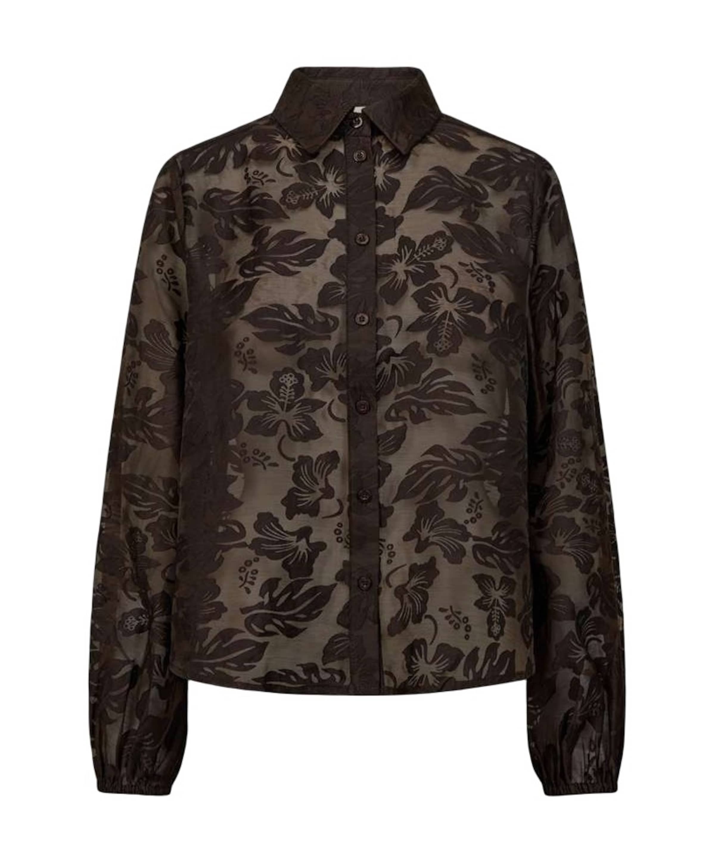 Dames blouse bruin