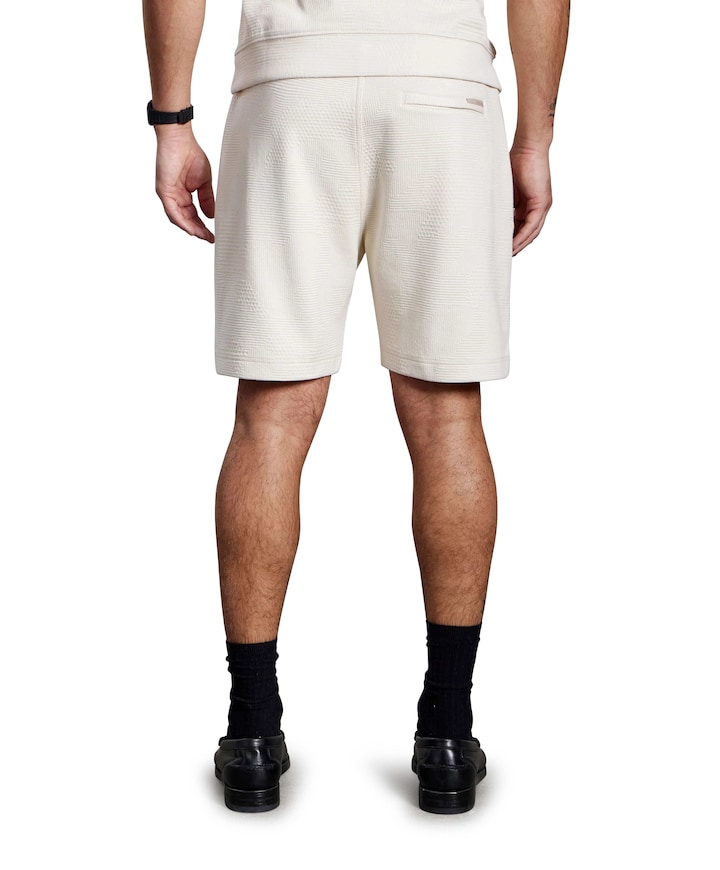 heren korte broek ecru