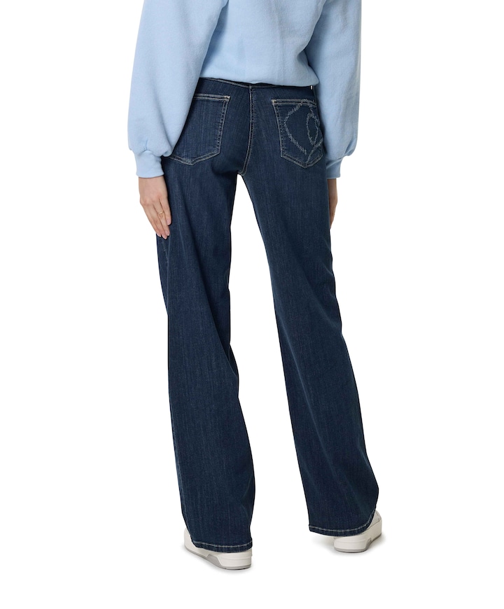 Liv Wide dames jeans blauw
