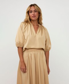 Dames blouse beige
