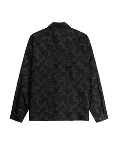 Heren overhemd lange mouw zwart