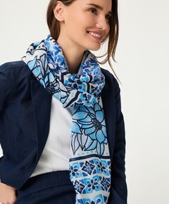 Dames sjaal blauw