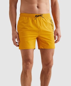AIRFRAME SWIMSHORTS BIG LOGO PRINT heren zwembroek geel