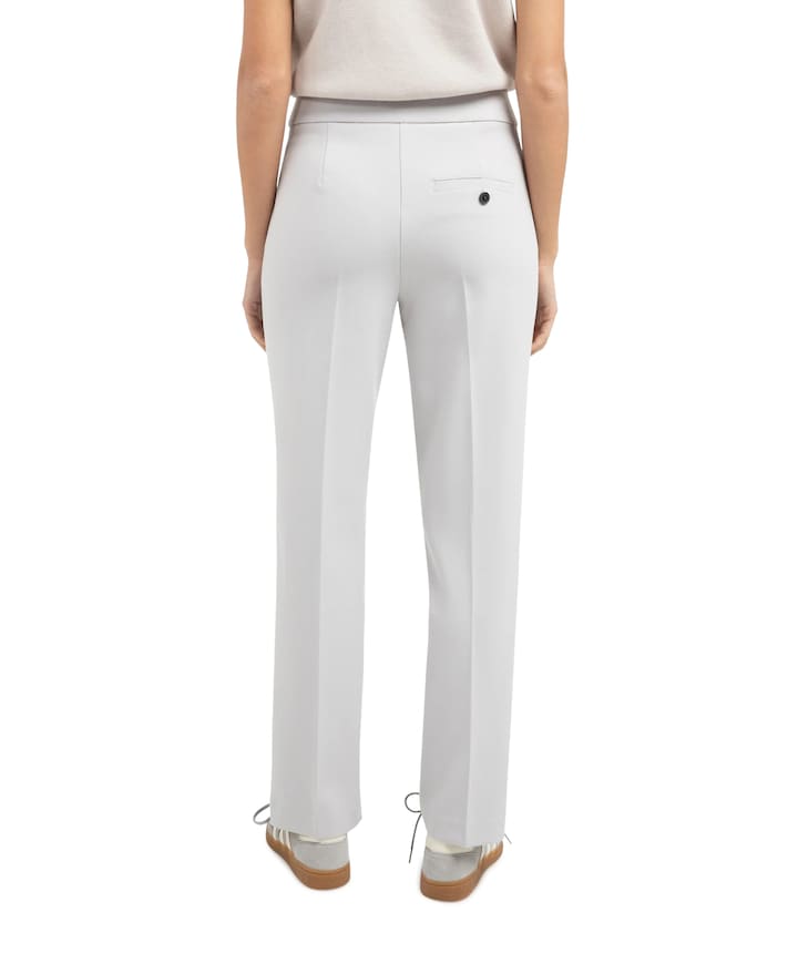 Tailleband dames broek grijs