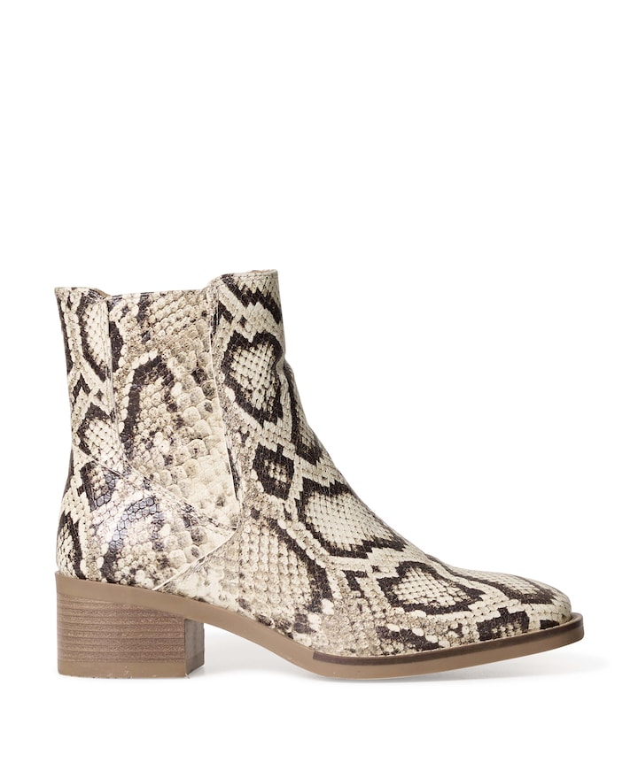 dames enkellaarzen beige