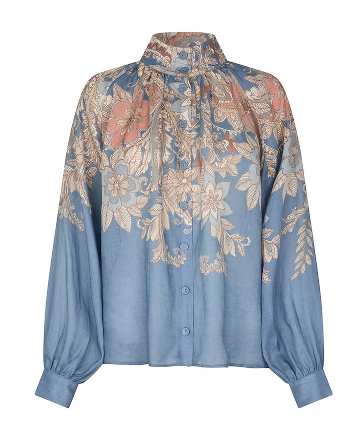Blouse blauw