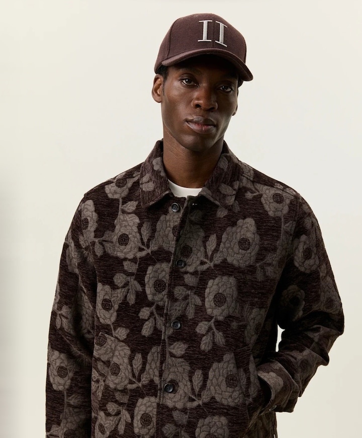 Heren overshirt bruin