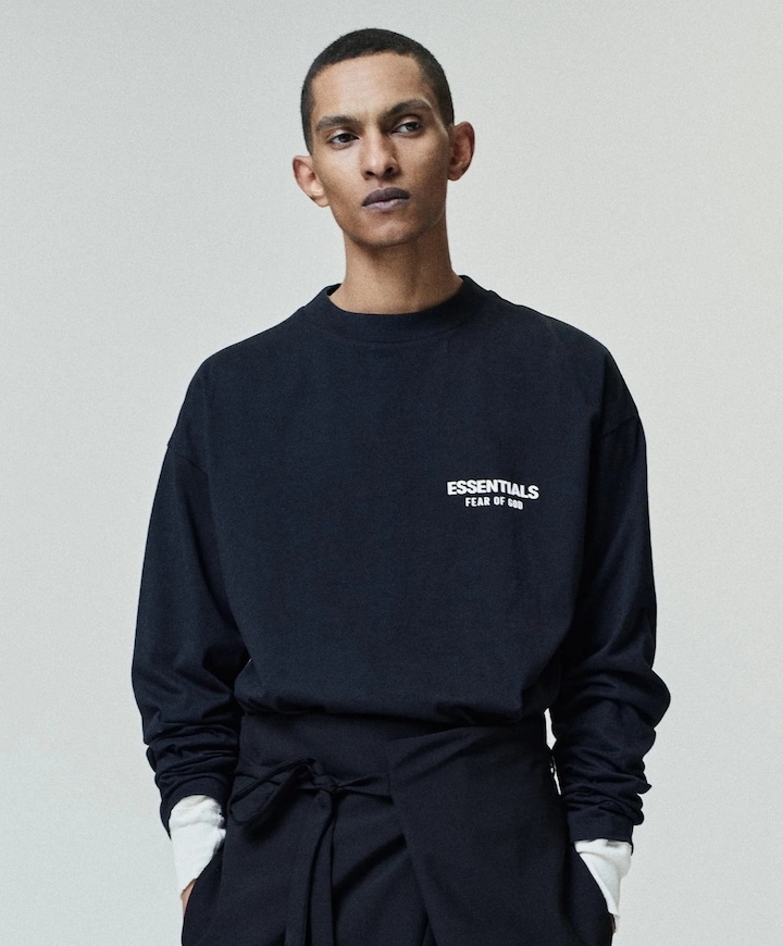 Heren longsleeve zwart