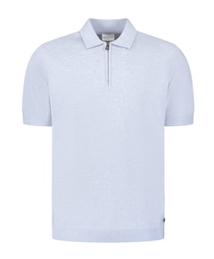 Heren polo blauw