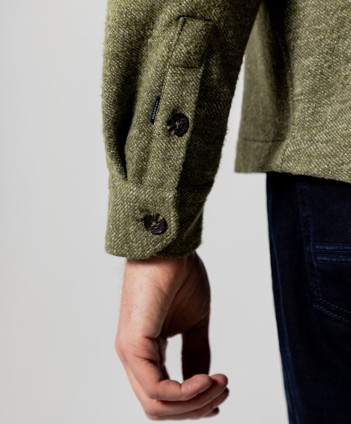 Heren overshirt groen