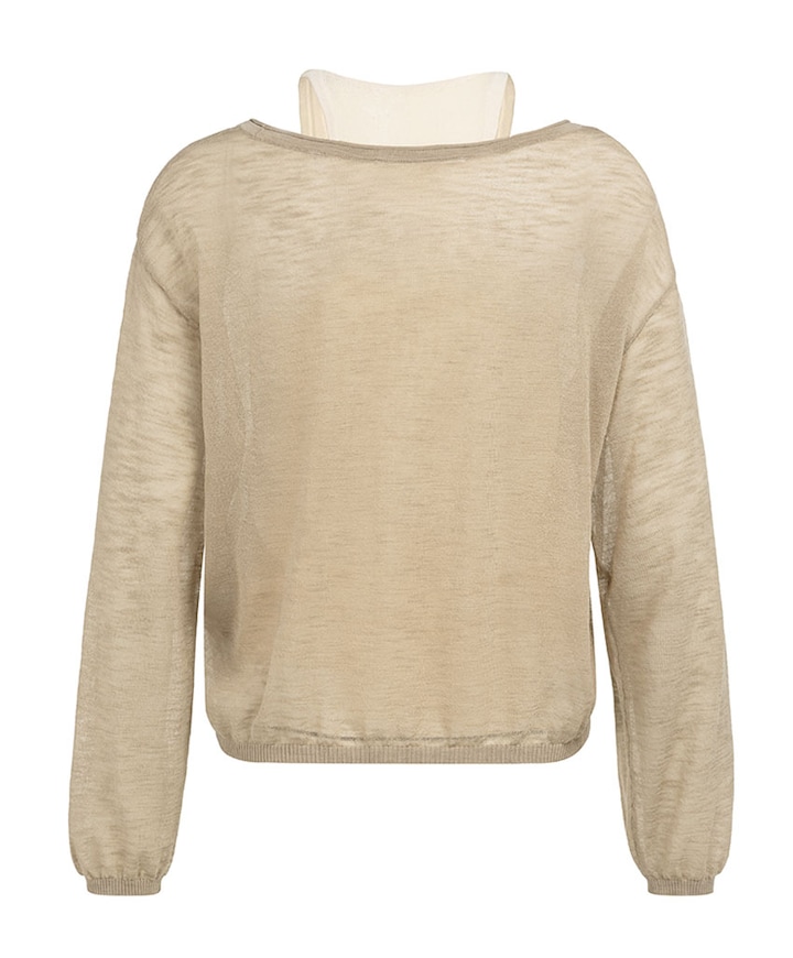 Dames sweater beige