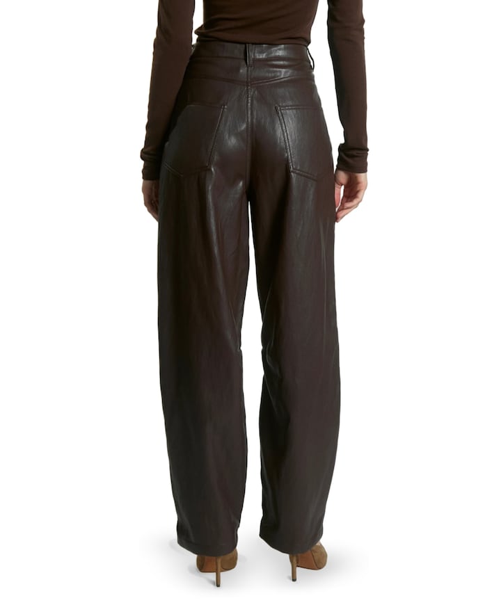 QUIN PU 689 dames broek bruin