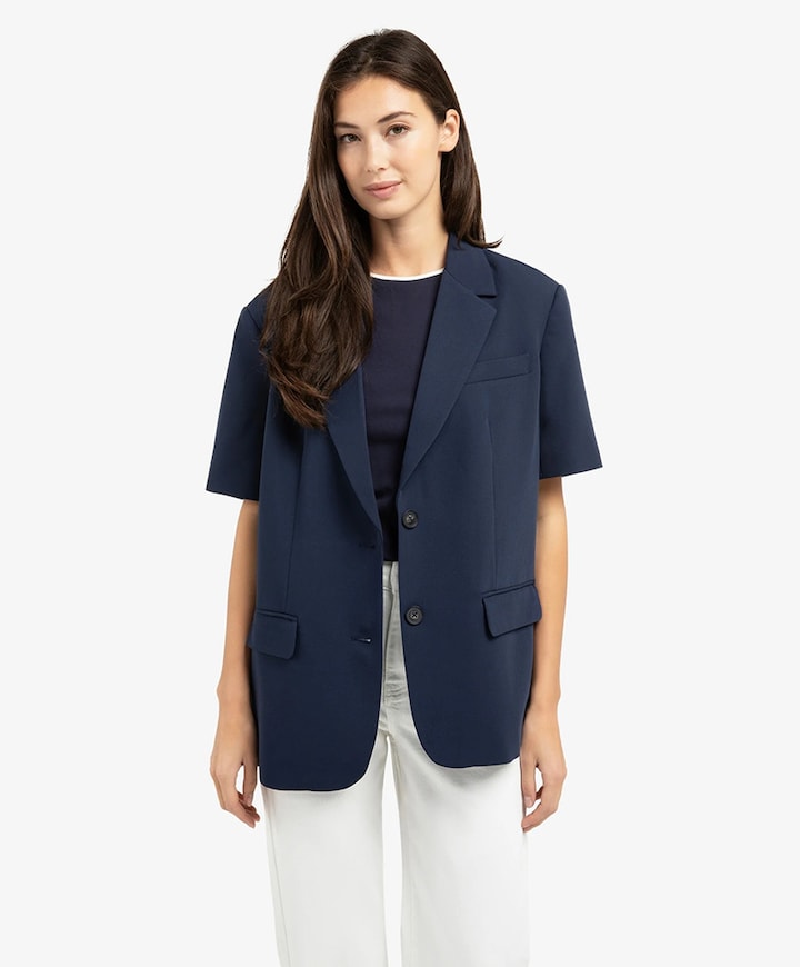Dames blazer blauw