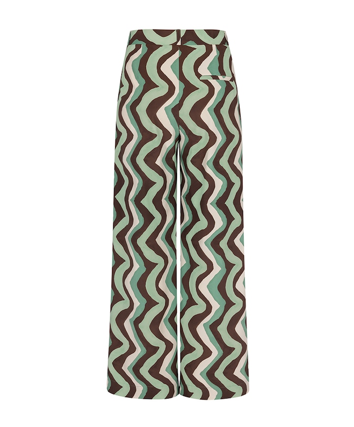 Marilon zigzag dames broek groen