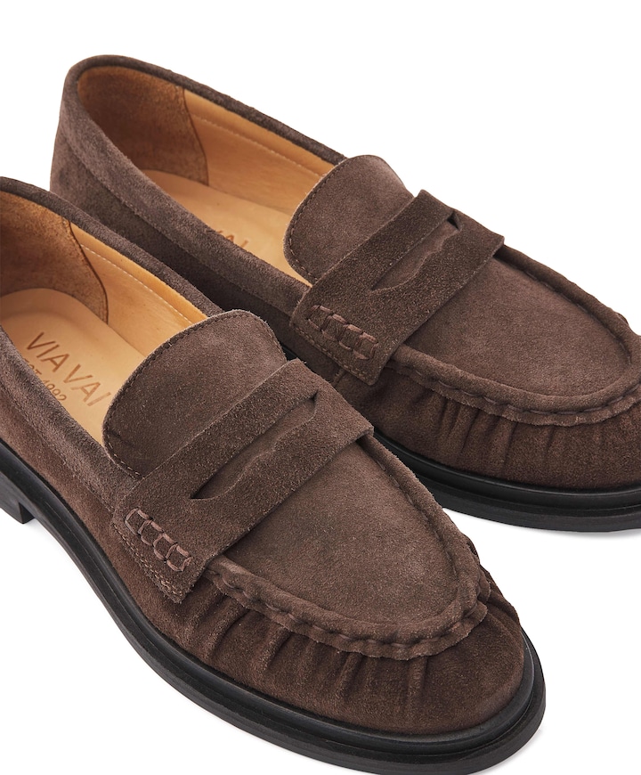 Fae Sarah dames loafers bruin