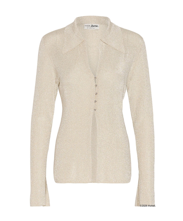 Dames blouse beige