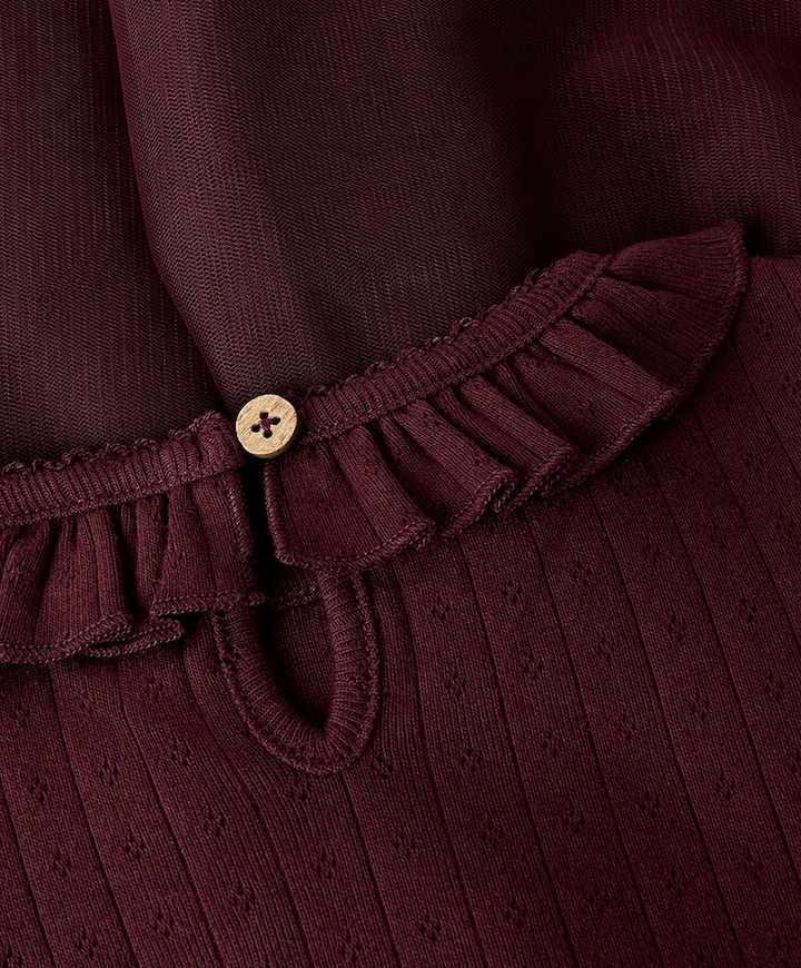 Meisjes jurk bordeaux