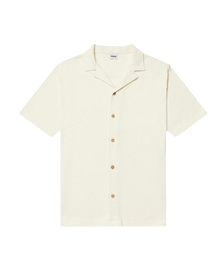 Heren overshirt ecru
