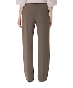 Wide leg Feminine dames broek beige