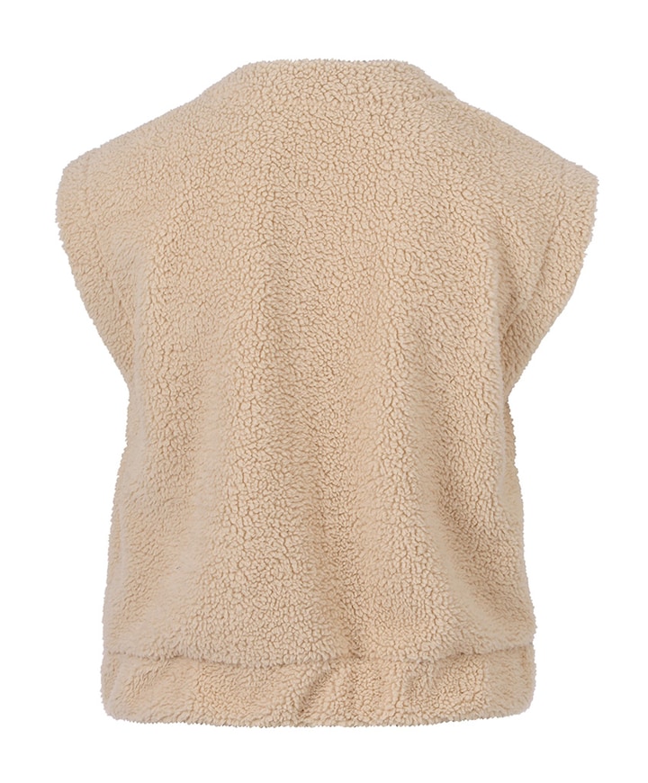 Dames gilet beige