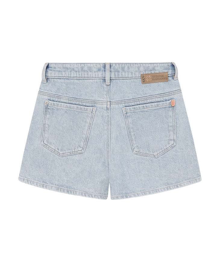 Wide Denim Light meisjes korte broek blauw