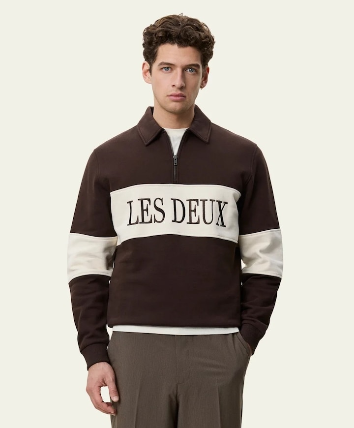 Heren sweater bruin