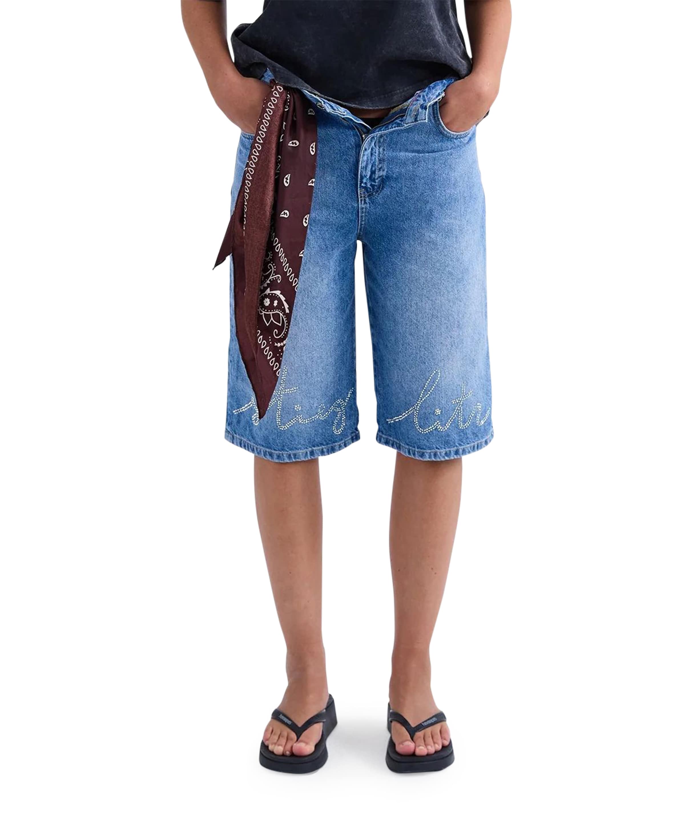 Fabio dames bermuda blauw