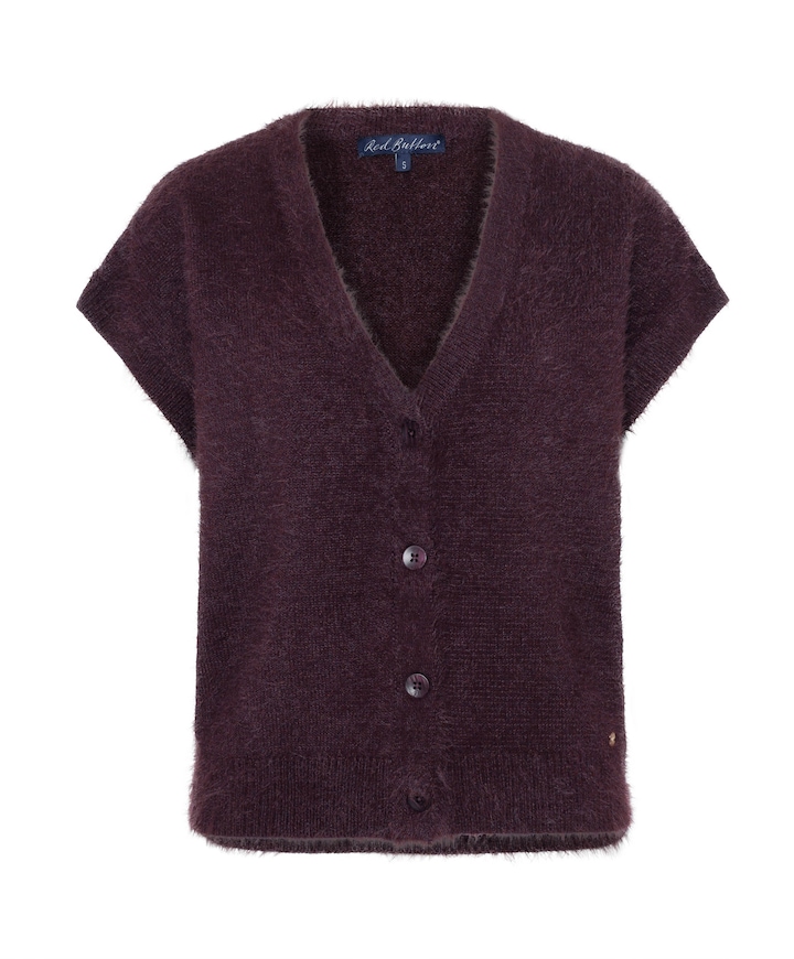 Dames gilet bordeaux