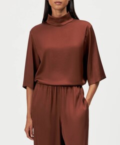 Dames blouse bruin