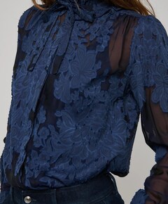 Dames blouse blauw