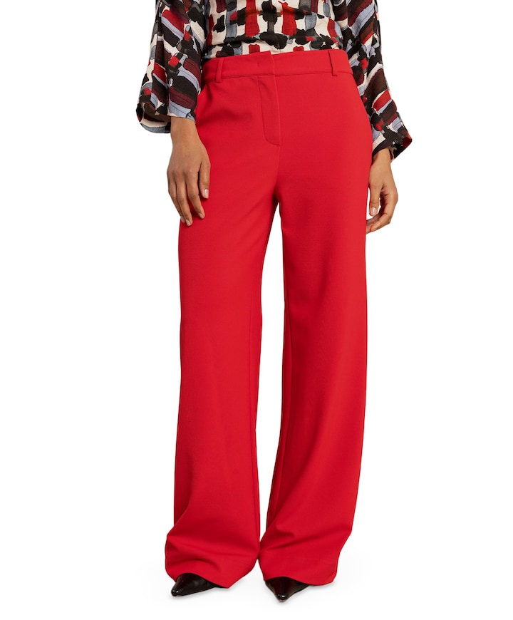 Luz twill trousers dames broek rood