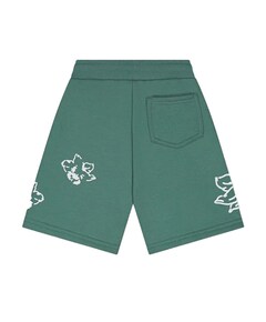 Initial flower jongens korte broek groen