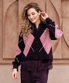 Dames vest paars