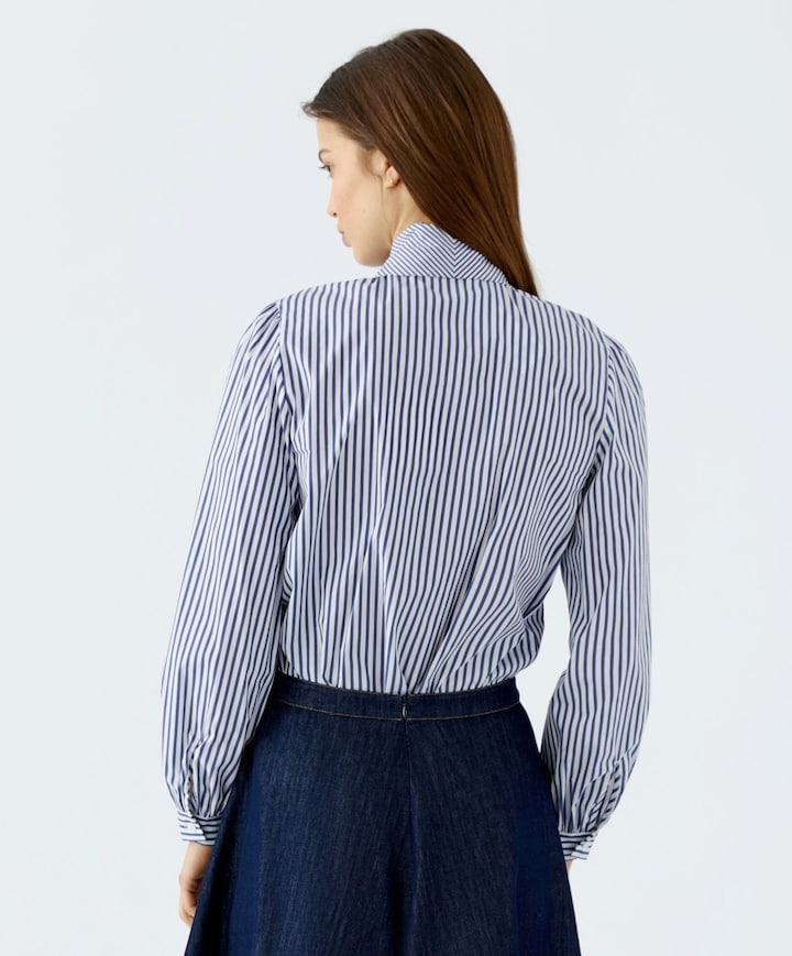 Dames blouse blauw