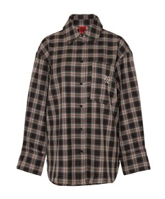 Dames blouse bruin