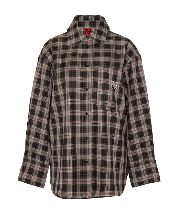 Dames blouse bruin