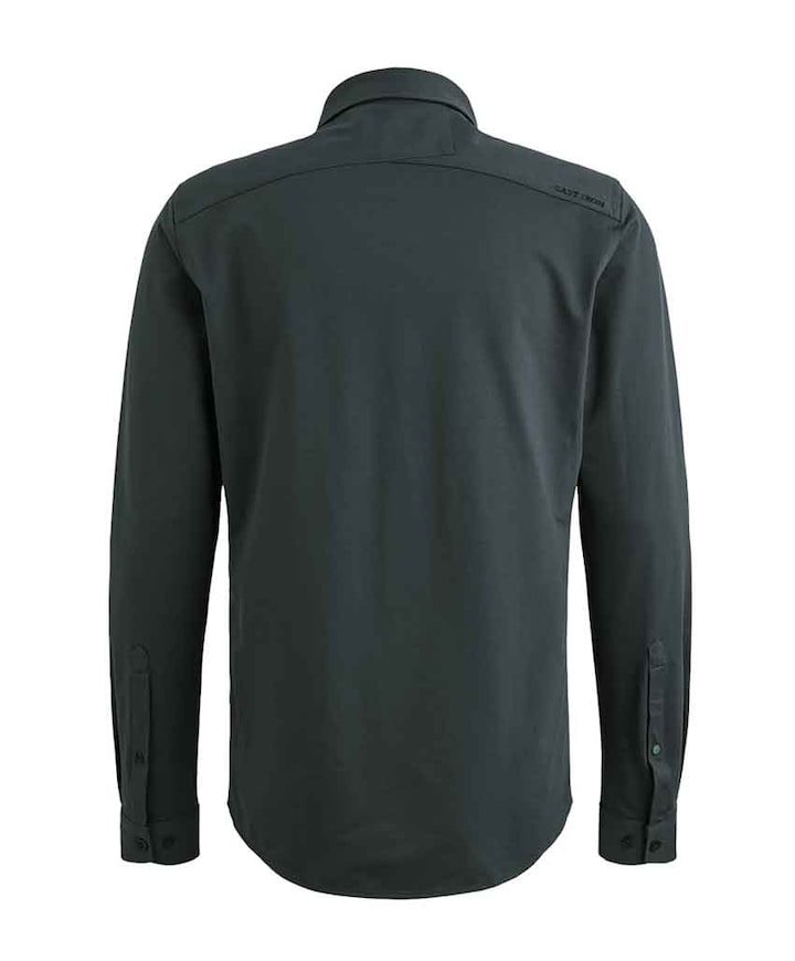 Heren overhemd lange mouw blauw