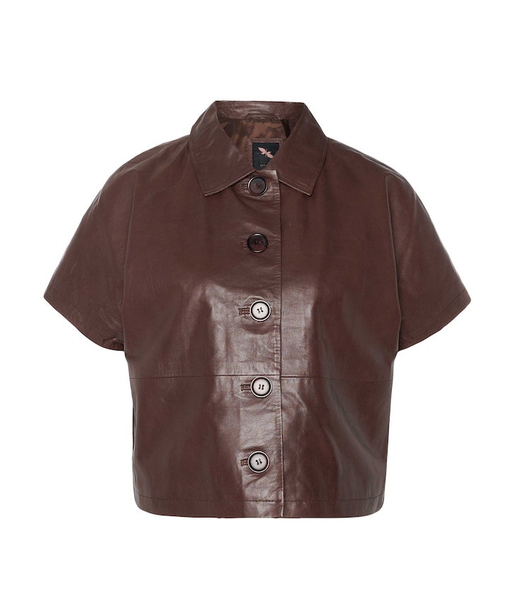 Dames blouse bruin