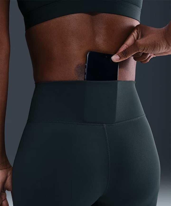 Nike One Seamless Front Women's Hig dames tight zwart