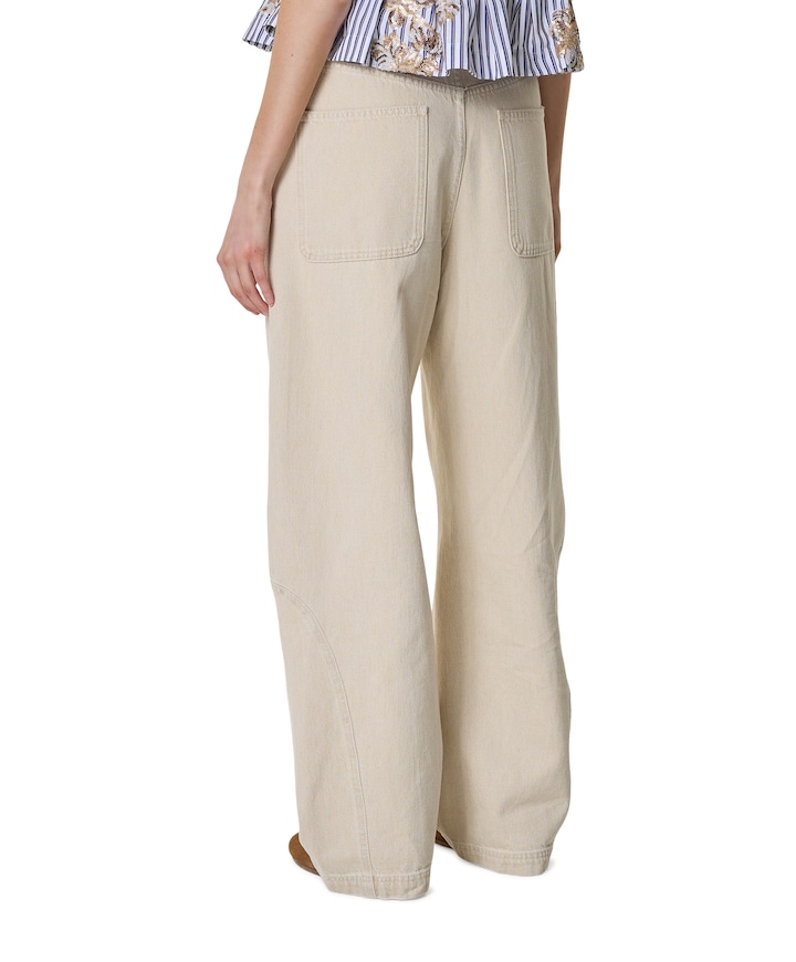 NANINA dames jeans beige