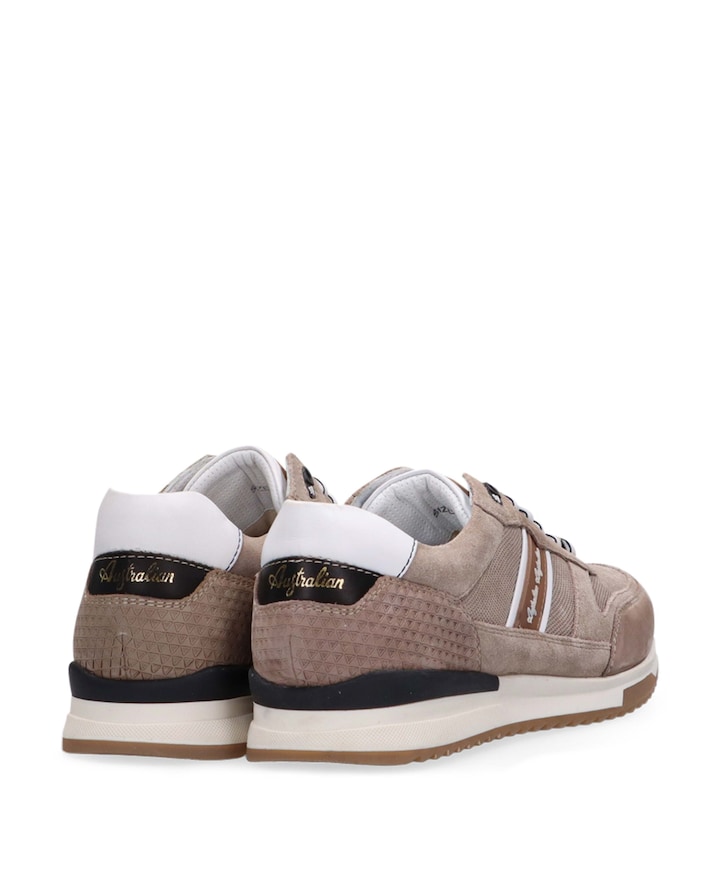 Filmon leather heren sneakers beige