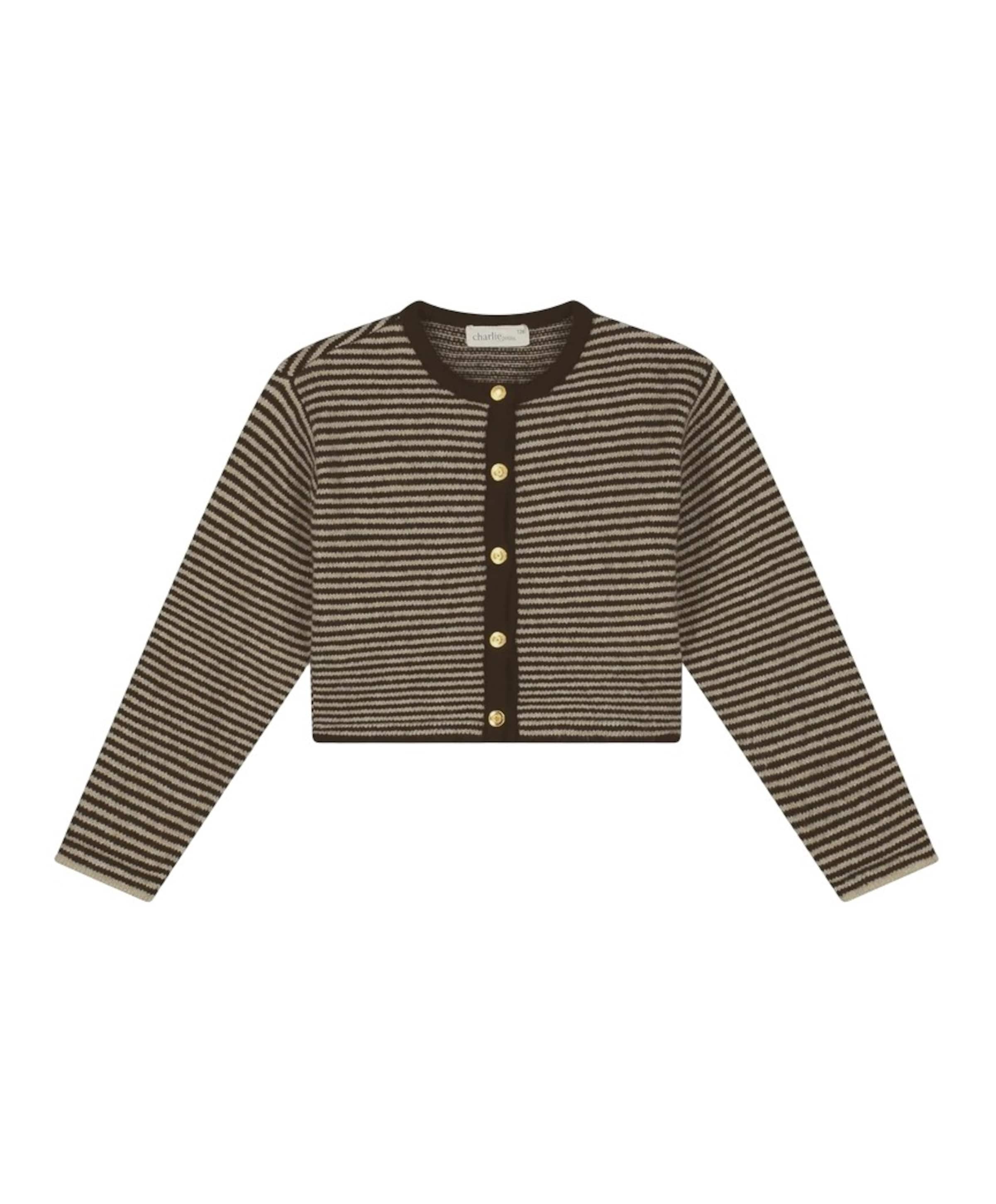 Meisjes vest bruin