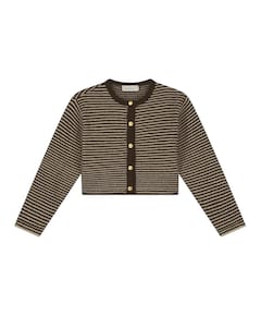 Meisjes vest bruin