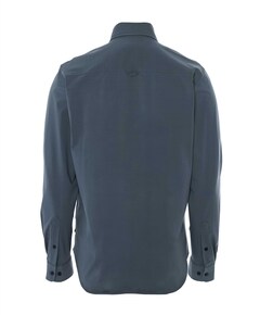 Heren overhemd lange mouw grijs