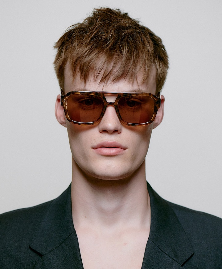 Uniseks zonnebril bruin