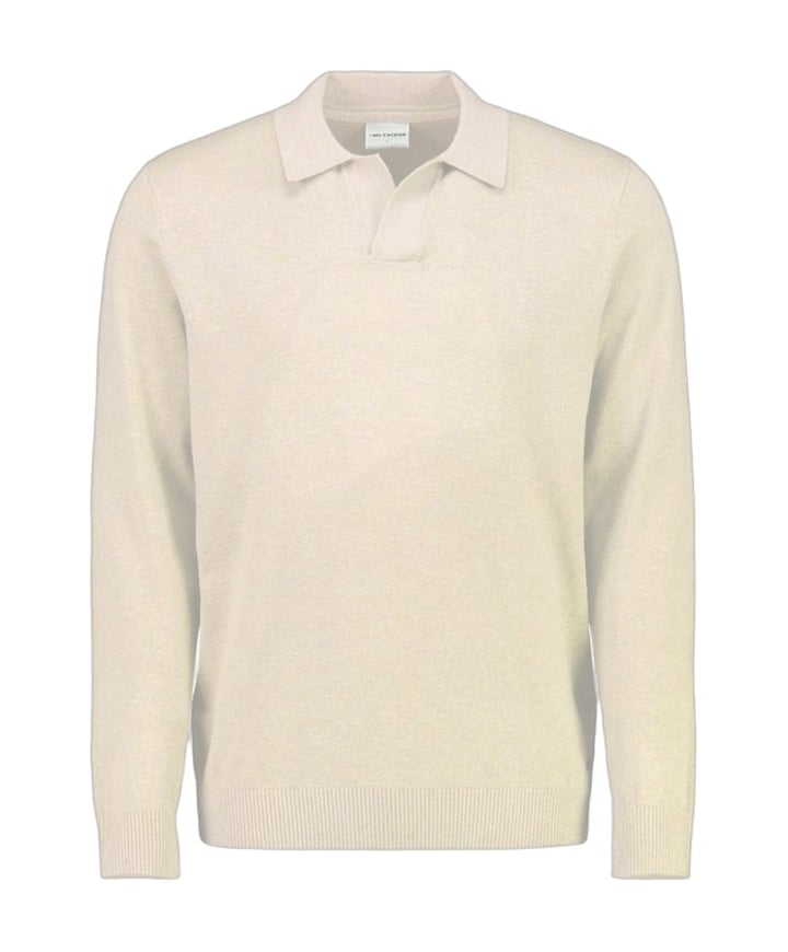 Heren polo beige