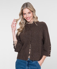Dames vest bruin